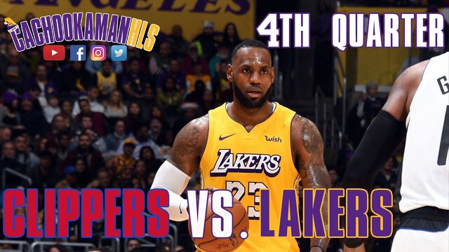 4th Quarter Team Highlights - Lakers vs. Clippers - December 25, 2019