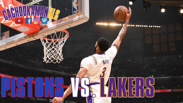 LeBron James Alleyoop To Anthony Davis - Pistons vs. Lakers - January 5, 2020