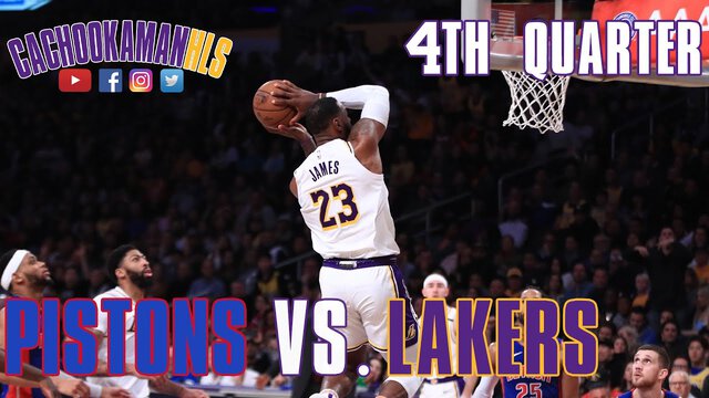 4th Quarter Team Highlights - Pistons vs. Lakers - January 5, 2020