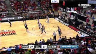 July 17, 2015 - Jazz vs. Lakers - Jordan Clarkson Posterizes Jack Cooley