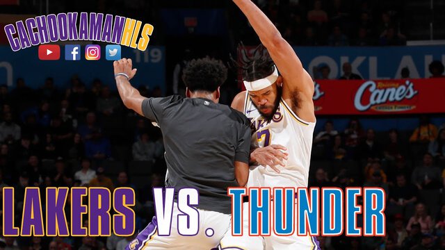 JaVale McGee Statue Of Liberty Dunk - Lakers vs. Thunder - January 11, 2020