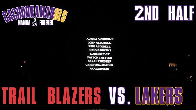 2nd Half Team Highlights - Trail Blazers vs. Lakers - January 31, 2020