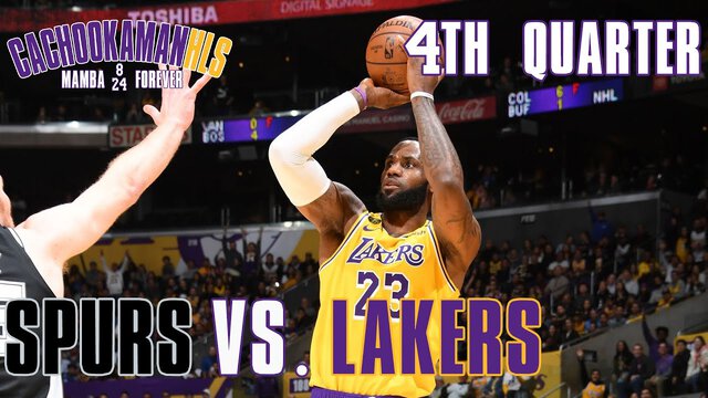 4th Quarter Team Highlights - Spurs vs. Lakers - February 4, 2020