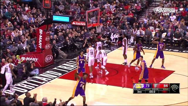 November 28, 2015 - Lakers vs. Trail Blazers - Nick Young Buzzer Beating Three Pointer
