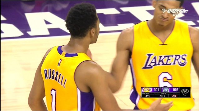 January 7, 2016 - Lakers vs. Kings - D'Angelo Russell And 1 Jumper