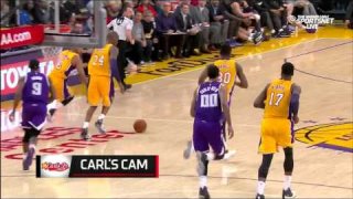 January 20, 2016 - Kings vs. Lakers - Jordan Clarkson Dunks On Ben McLemore