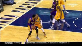 February 8, 2016 - Lakers vs. Pacers - D'Angelo Russell And 1 Fadeaway Jumper
