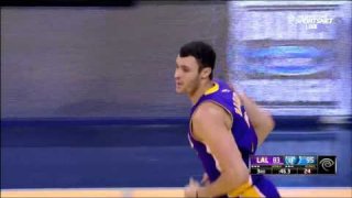 February 24, 2016 - Lakers vs. Grizzlies - Larry Nance Jr. Putback Dunk