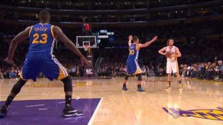 March 6, 2016 - Warriors vs. Lakers - Larry Nance Jr. Driving Dunk