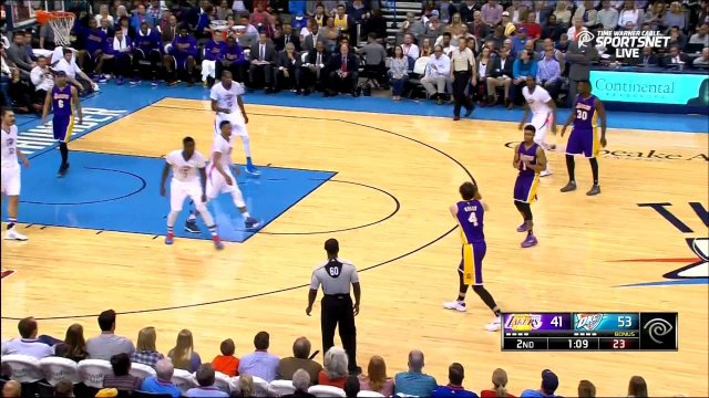 April 11, 2016 - Lakers vs. Thunder - Team Highlights