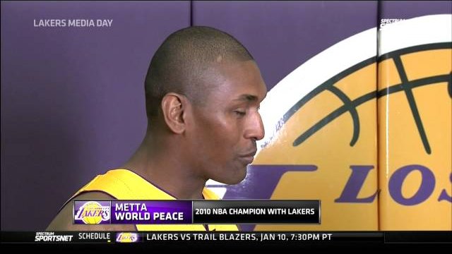 September 26, 2016 - Lakers Media Day - Metta World Peace Interview