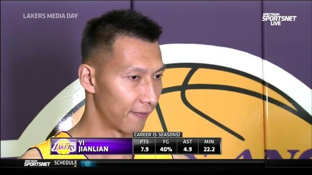 September 26, 2016 - Lakers Media Day - Yi Jianlian Interview