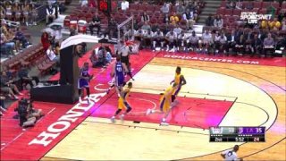 October 4, 2016 - Kings vs. Lakers - D'Angelo Russell Steal And Layup