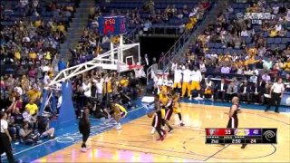 October 22, 2014 - Trail Blazers vs. Lakers - Ronnie Price Behind The Back Pass To Wesley Johnson
