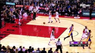December 2, 2016 - Lakers vs. Raptors - Larry Nance Jr. Posterizes Lucas Nogueira