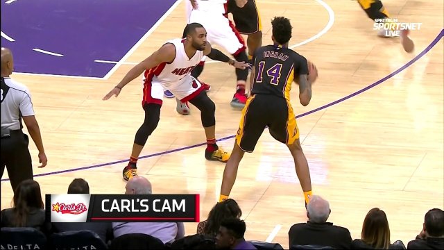 January 6, 2017 - Heat vs. Lakers - Brandon Ingram Alleyoop To Jordan Clarkson