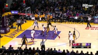 January 6, 2017 - Heat vs. Lakers - 1st Half Team Highlights
