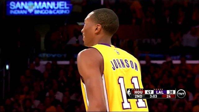 October 28, 2014 - Rockets vs. Lakers - Kobe Bryant Bullet Pass To Wesley Johnson