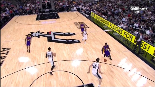 January 12, 2017 - Lakers vs. Spurs - 1st Half Team Highlights