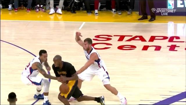 October 31, 2014 - Clippers vs. Lakers - Kobe Bryant Scoop Layup