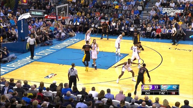 February 24, 2017 - Lakers vs. Thunder - 2nd Quarter Team Highlights