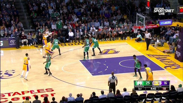 March 3, 2017 - Celtics vs. Lakers - 1st Quarter Team Highlights