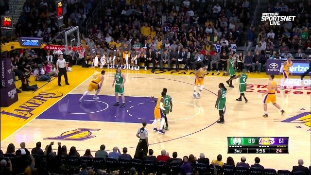 March 3, 2017 - Celtics vs. Lakers - 3rd Quarter Team Highlights