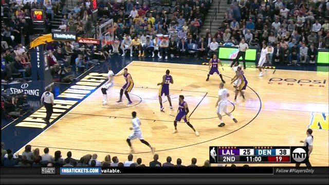 March 13, 2017 - Lakers vs. Nuggets - 1st Half Team Highlights
